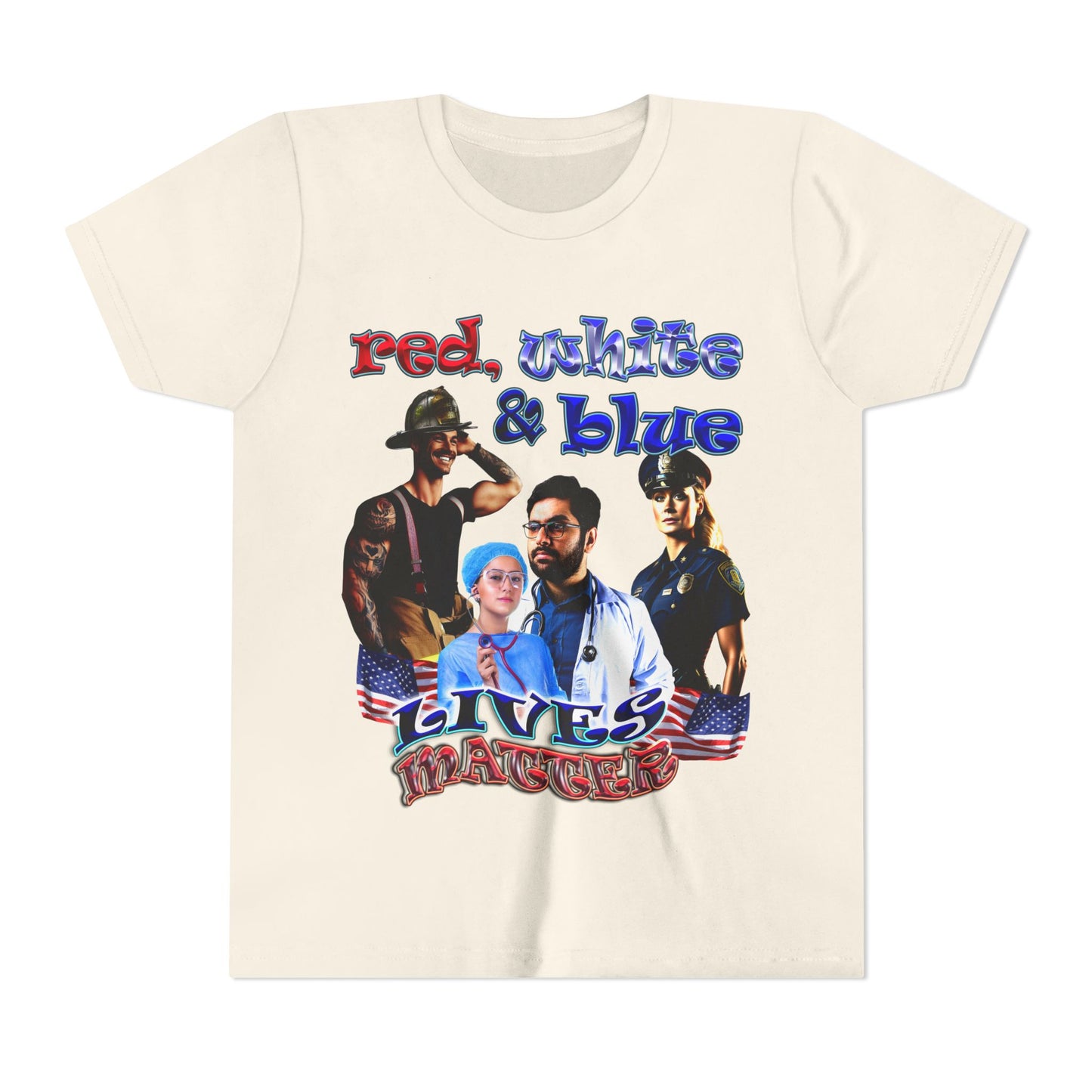 rw&b lives matter - Youth Short Sleeve Tee