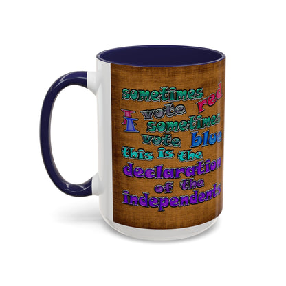 declaration of the independents - Accent Mug (brown papyrus)