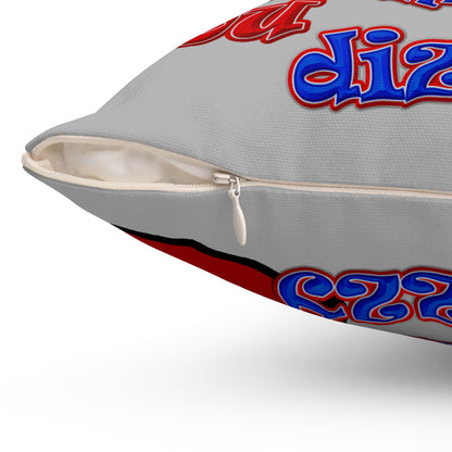 santa's shoes - Spun Polyester Square Pillow - (light grey)