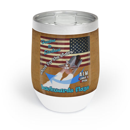 shoot for the stars - Chill Wine Tumbler (brown papyrus)