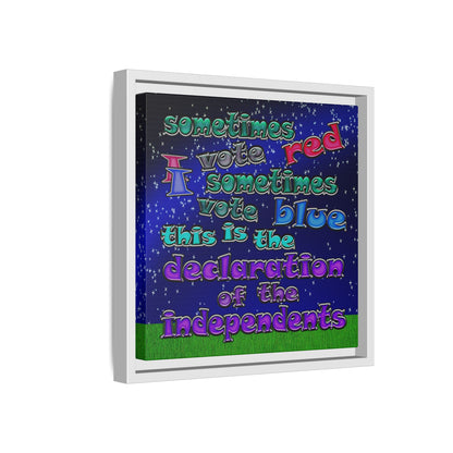 declaration of the independents - framed canvas art ('snoops' background)