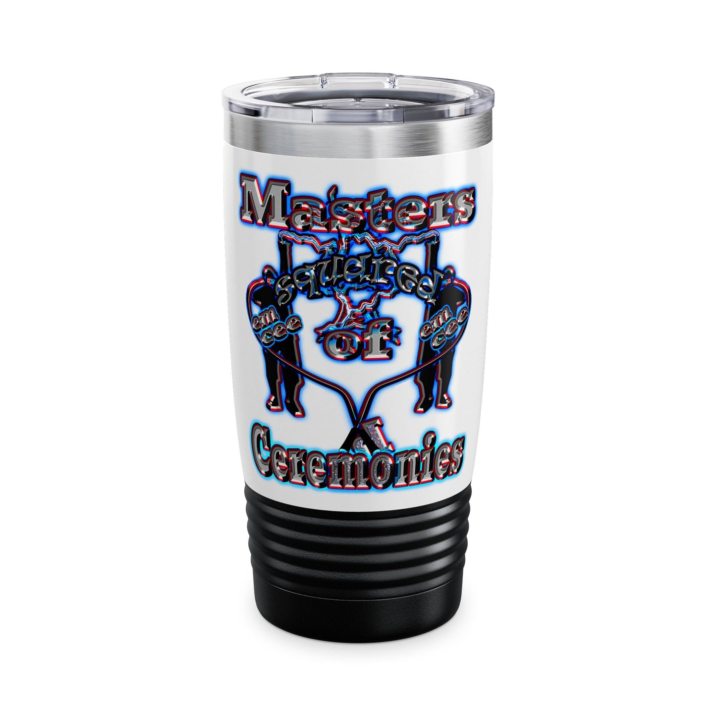 em cee squared - Ringneck Tumbler, 20oz (white)
