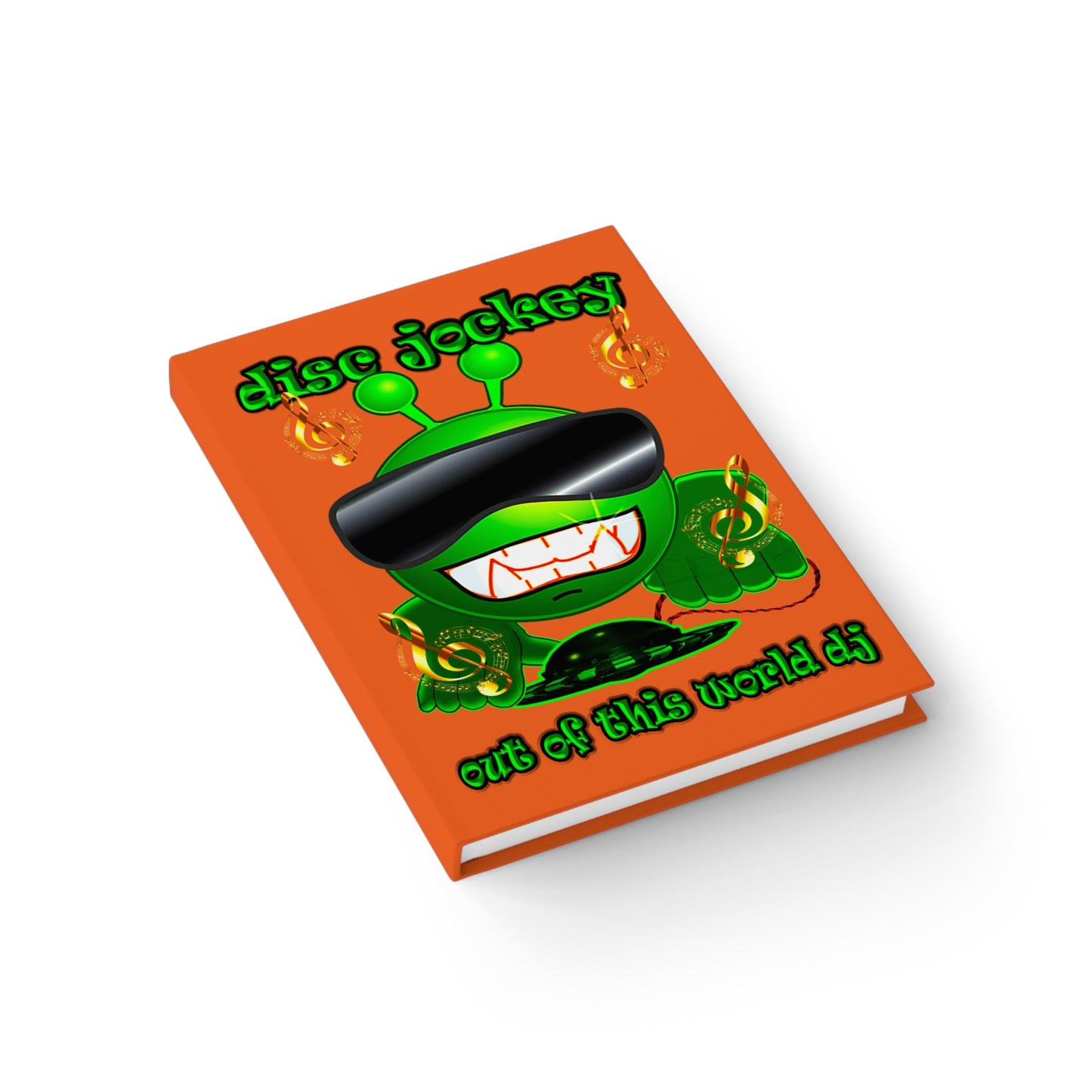 disc jockey - journal-blank (orange)