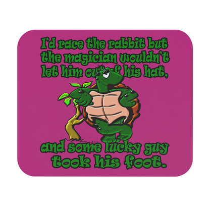 turtle race - Mouse Pad (Rectangle) (pink)