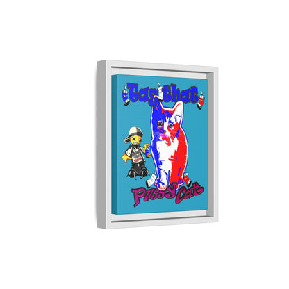 tag that - framed canvas art (turquoise)