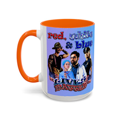 rw&b lives matter - Accent Mug (light blue-purple wave)