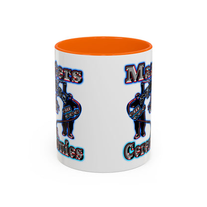 em cee squared - Accent Mug (white)