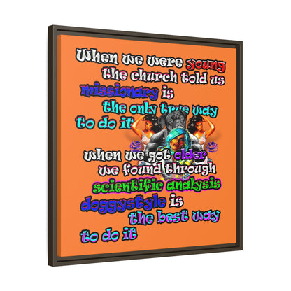 doggystyle - framed canvas art (crusta)