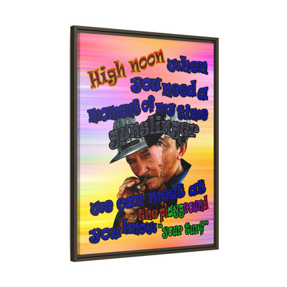 high noon - framed canvas art (color blur)