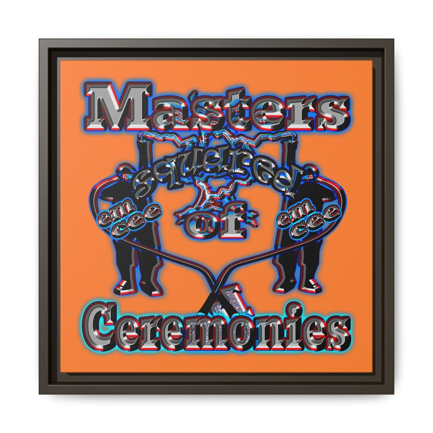 em cee squared - framed canvas art (crusta)