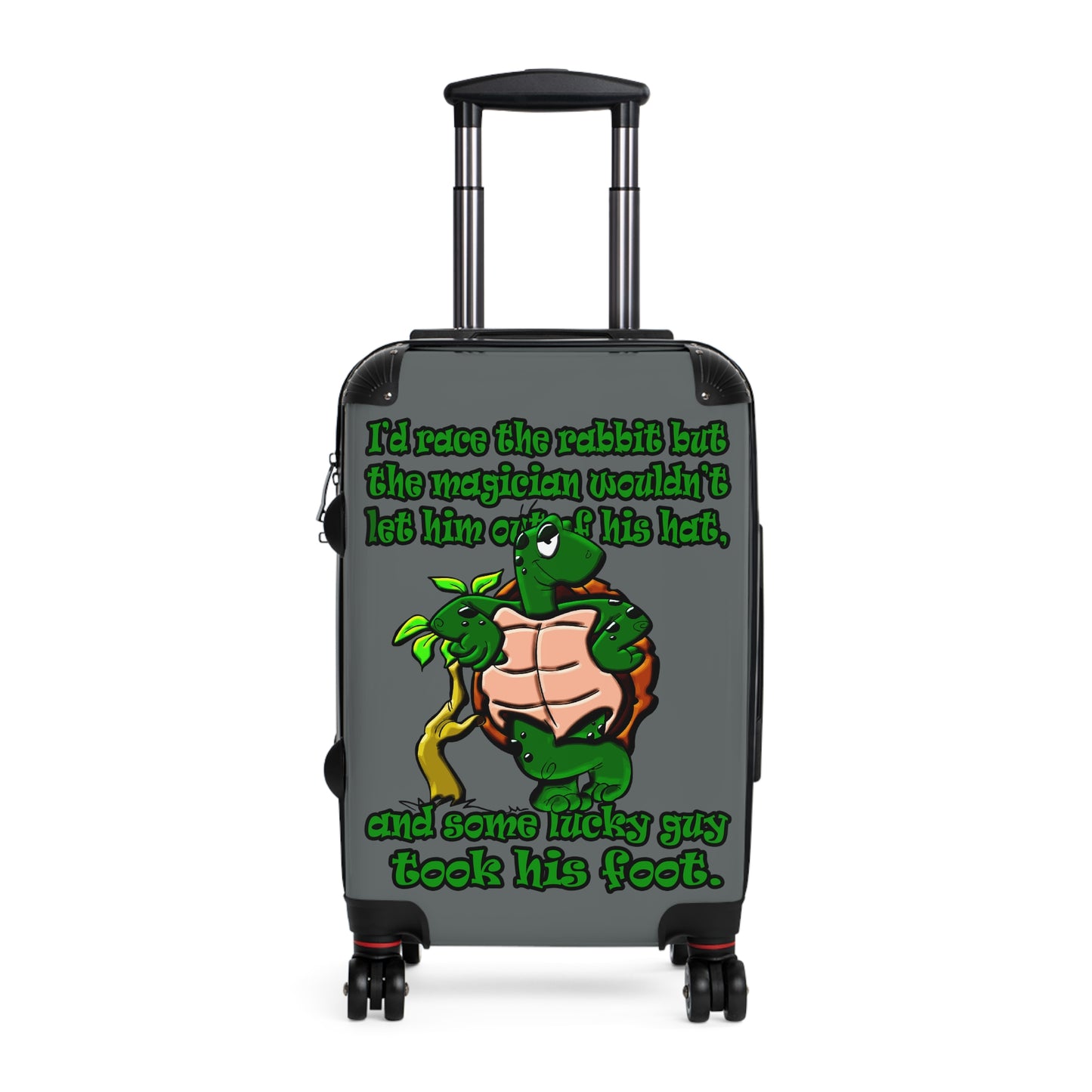 turtle race - Suitcase (dark grey)