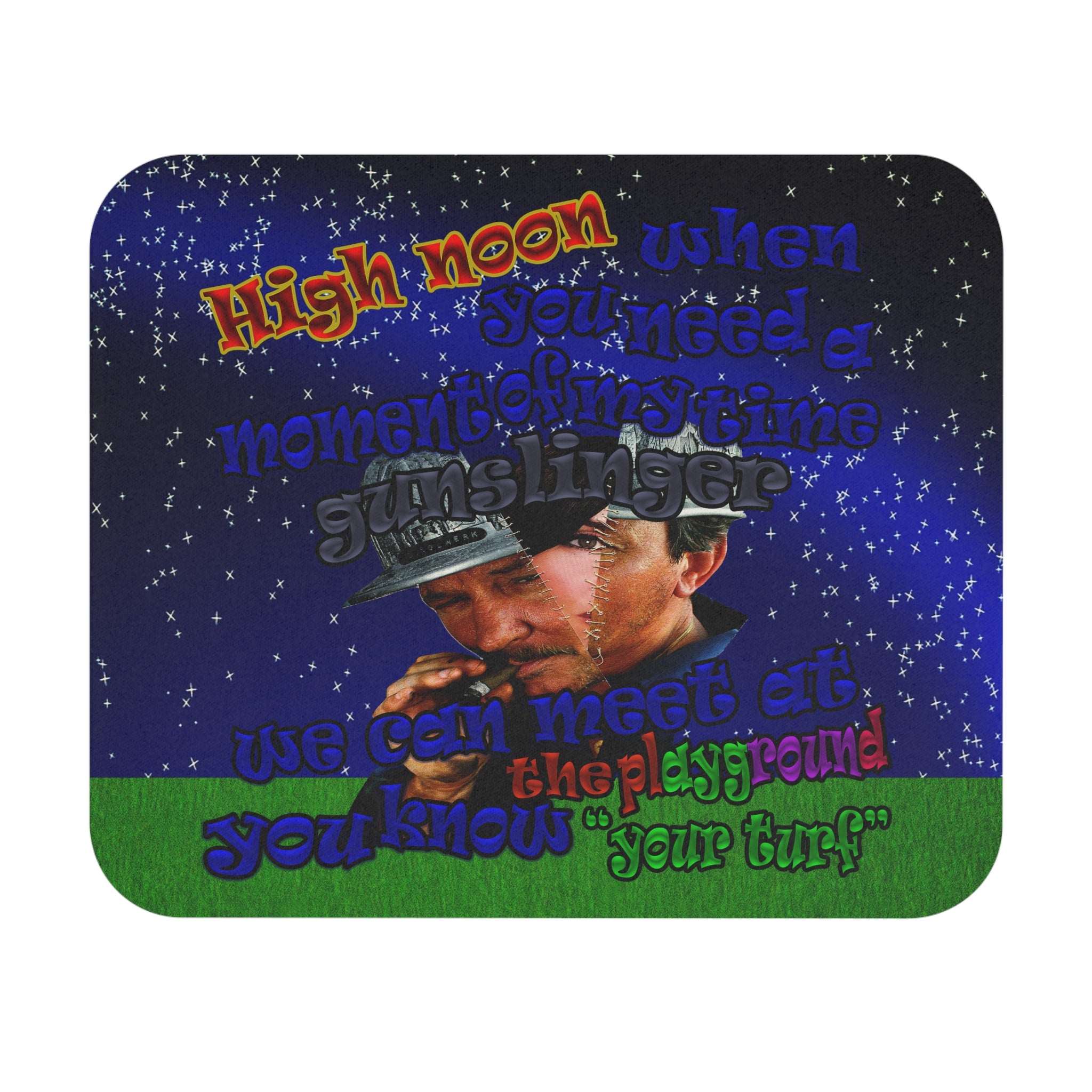 high noon - Mouse Pad (Rectangle) ('snoops' background)