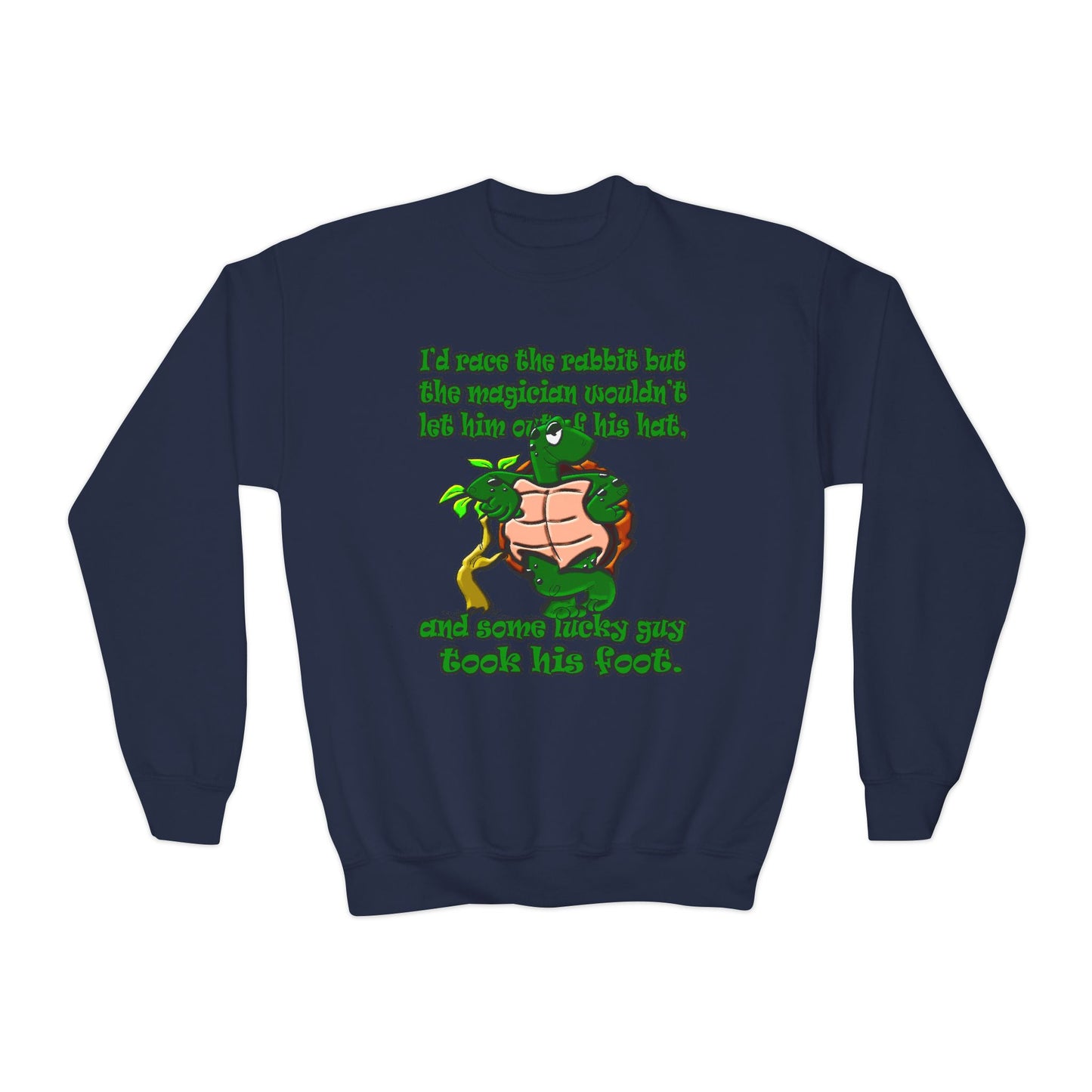 turtle race - Youth Crewneck Sweatshirt
