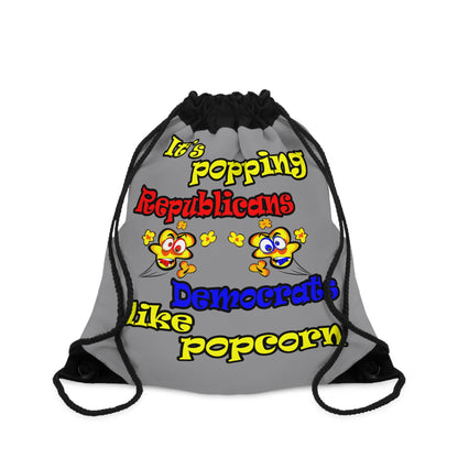 popping like popcorn - Drawstring Bag (grey)