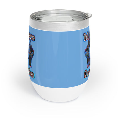em cee squared - Chill Wine Tumbler (light blue)