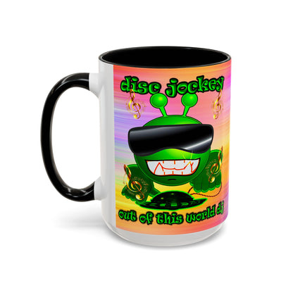disc jockey - Accent Mug (color blur)