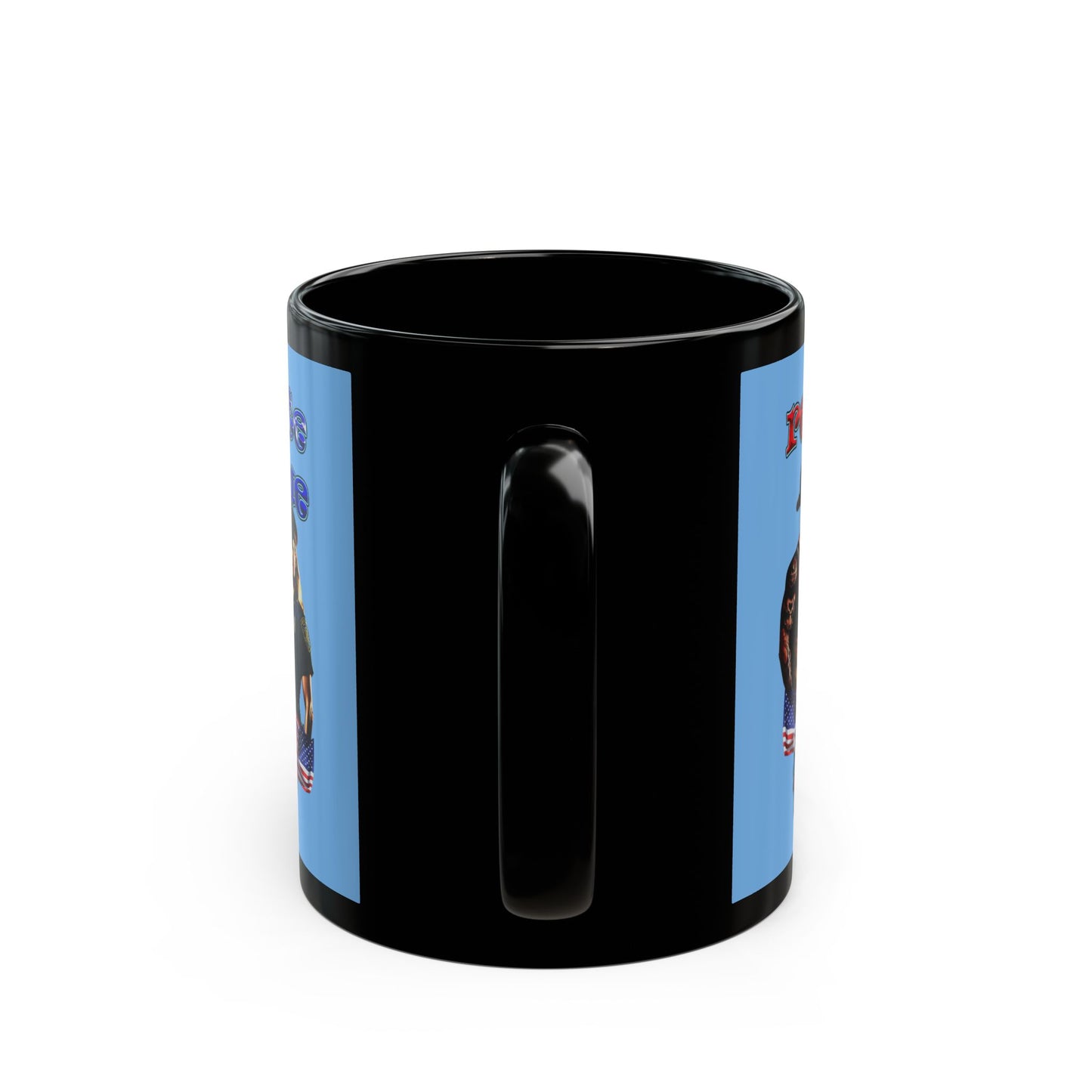 rw&b lives matter - Black Mug (light blue)