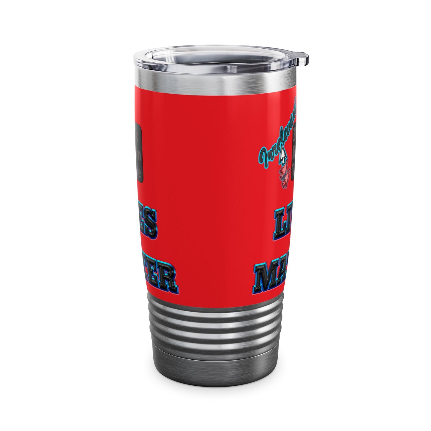 irrelevant - Ringneck Tumbler, 20oz (red)