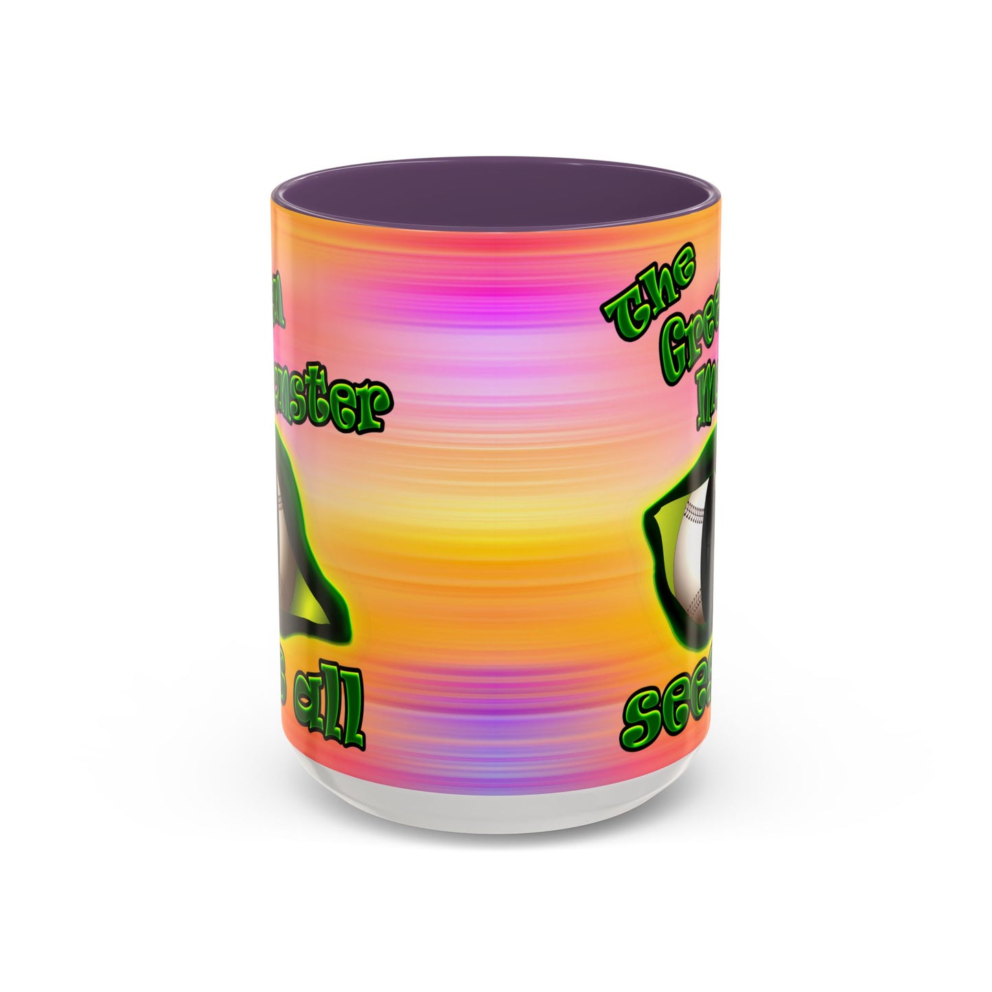 green monster - Accent Mug (color blur)