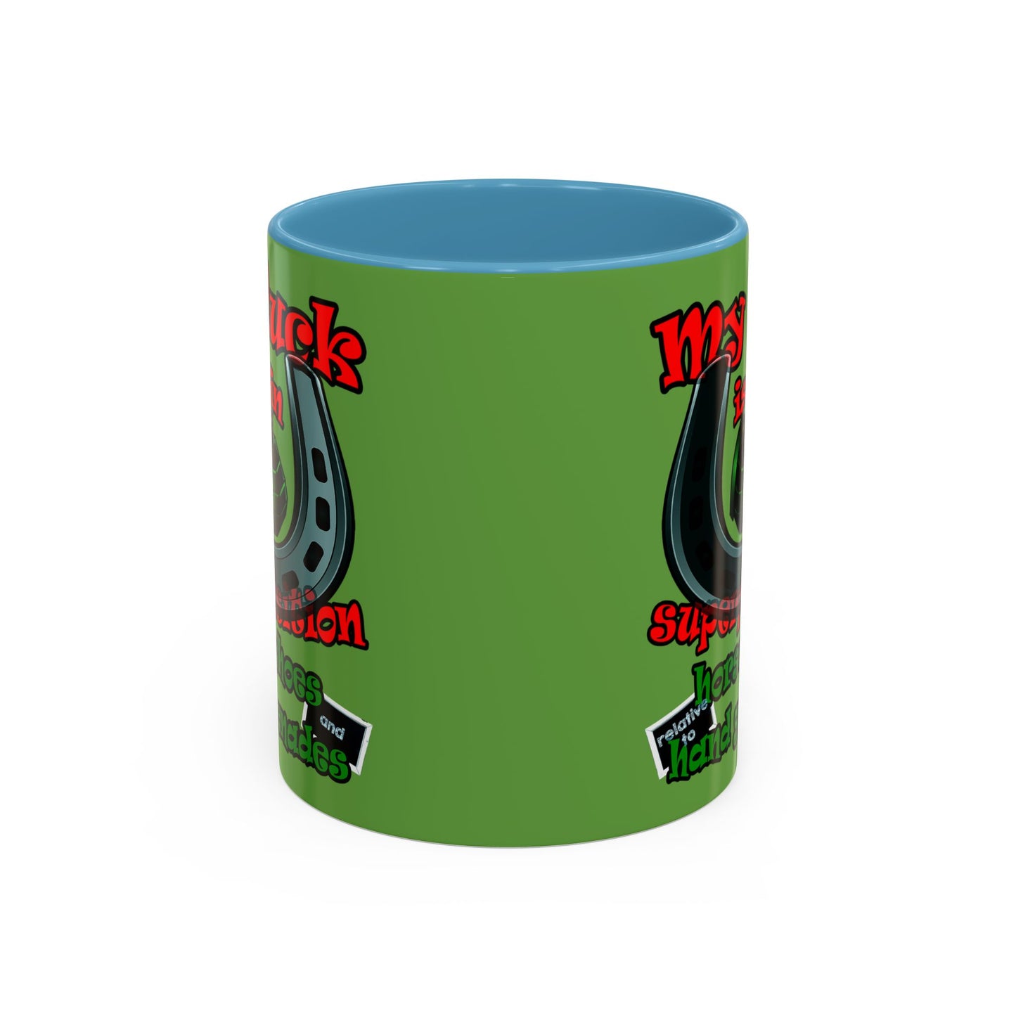 my luck - Accent Mug (green)