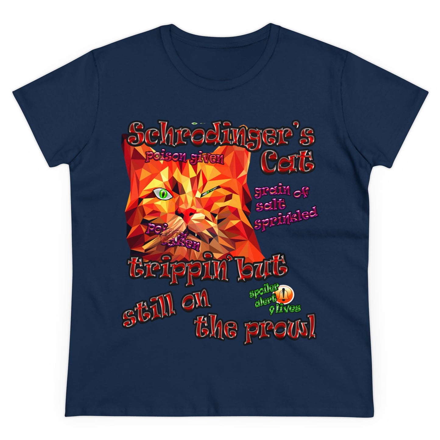 schrodinger's cat - Women's Midweight Cotton Tee