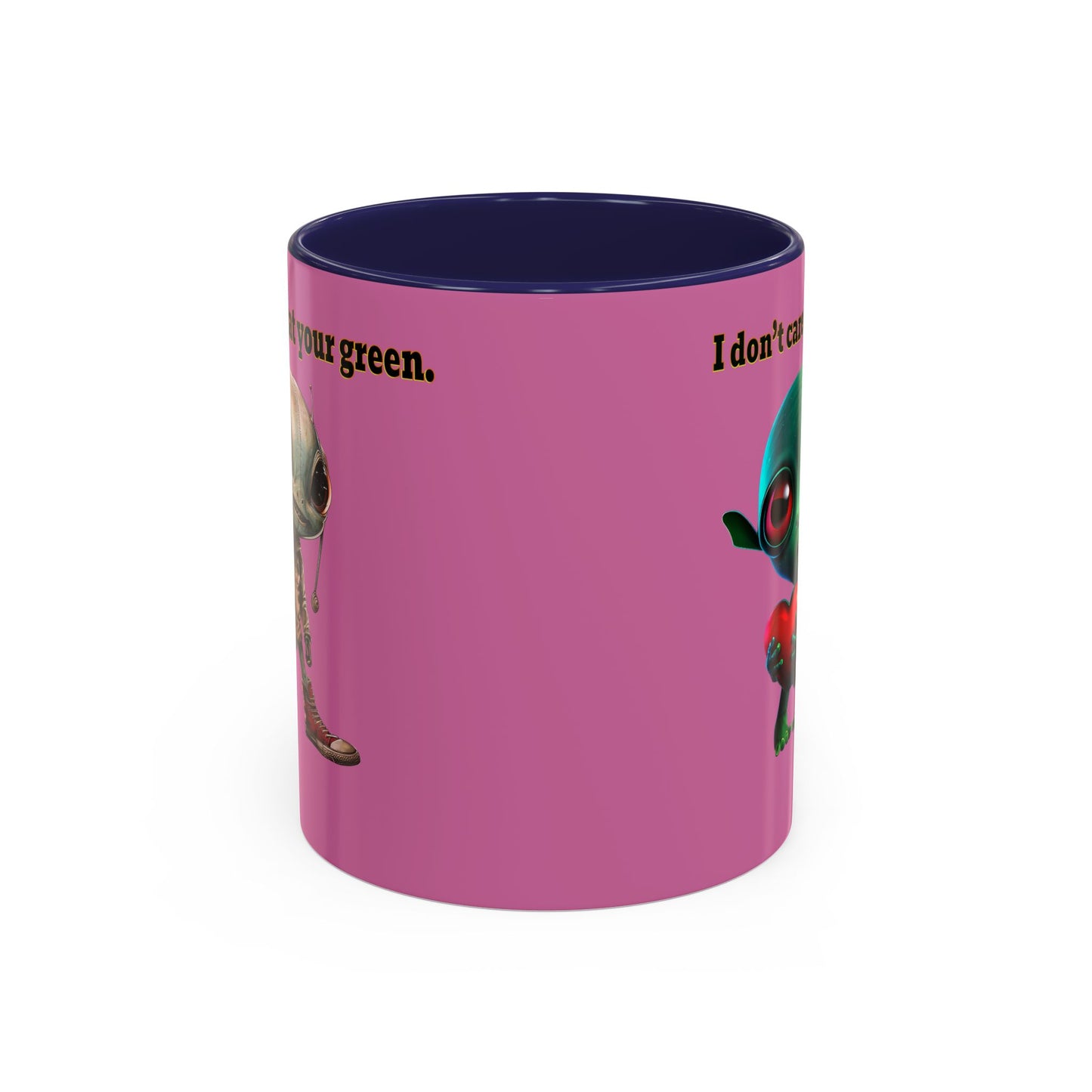 I don't care that your grey - Accent Mug (light pink)