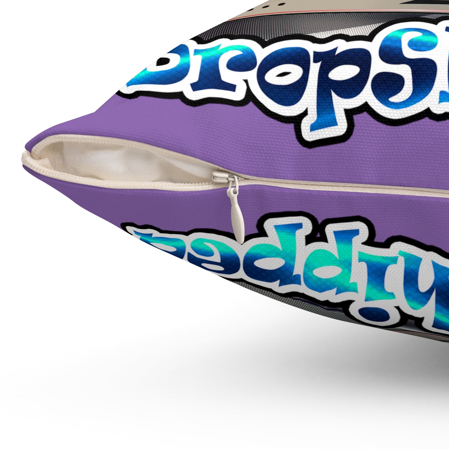 logo - Spun Polyester Square Pillow - (light purple)