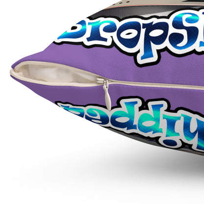 logo - Spun Polyester Square Pillow - (light purple)