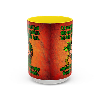 turtle race - Accent Mug (burnt orange)