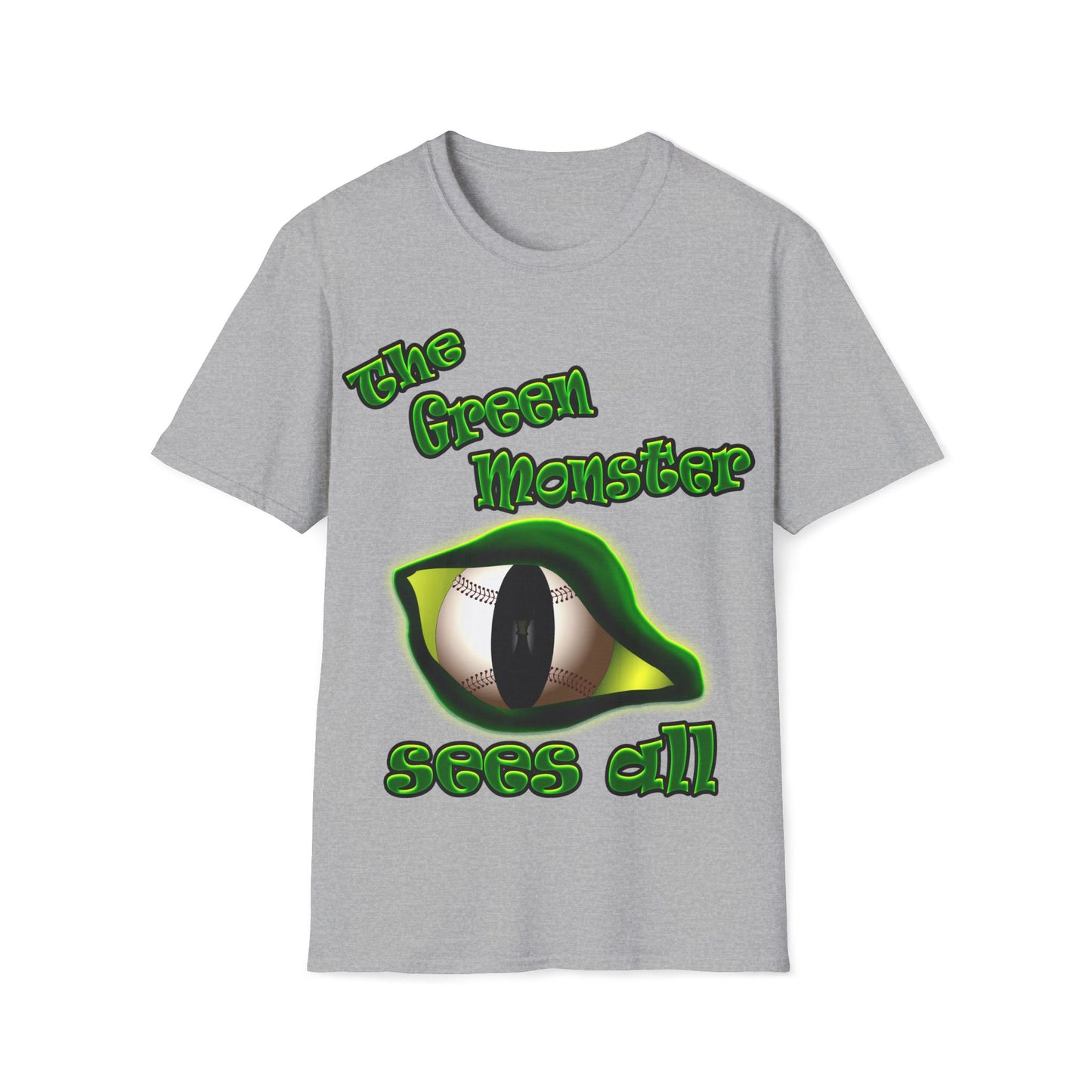green monster - Unisex Softstyle T-Shirt