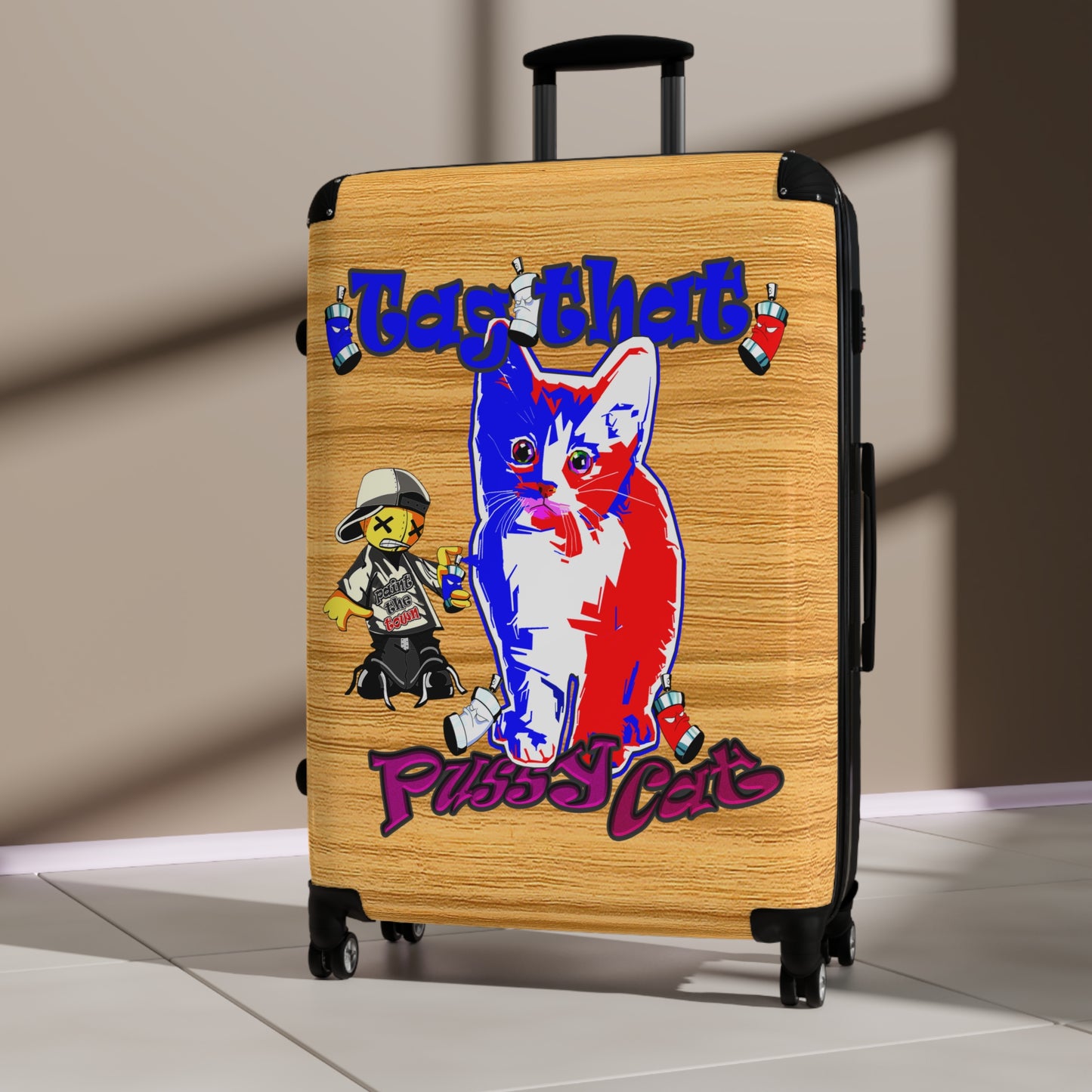 tag that - Suitcase (butterscotch wood finish)