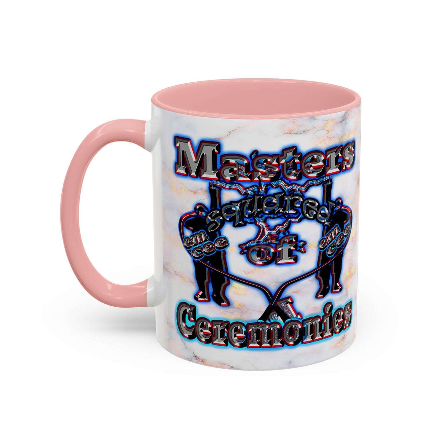 em cee squared - Accent Mug (white marble)