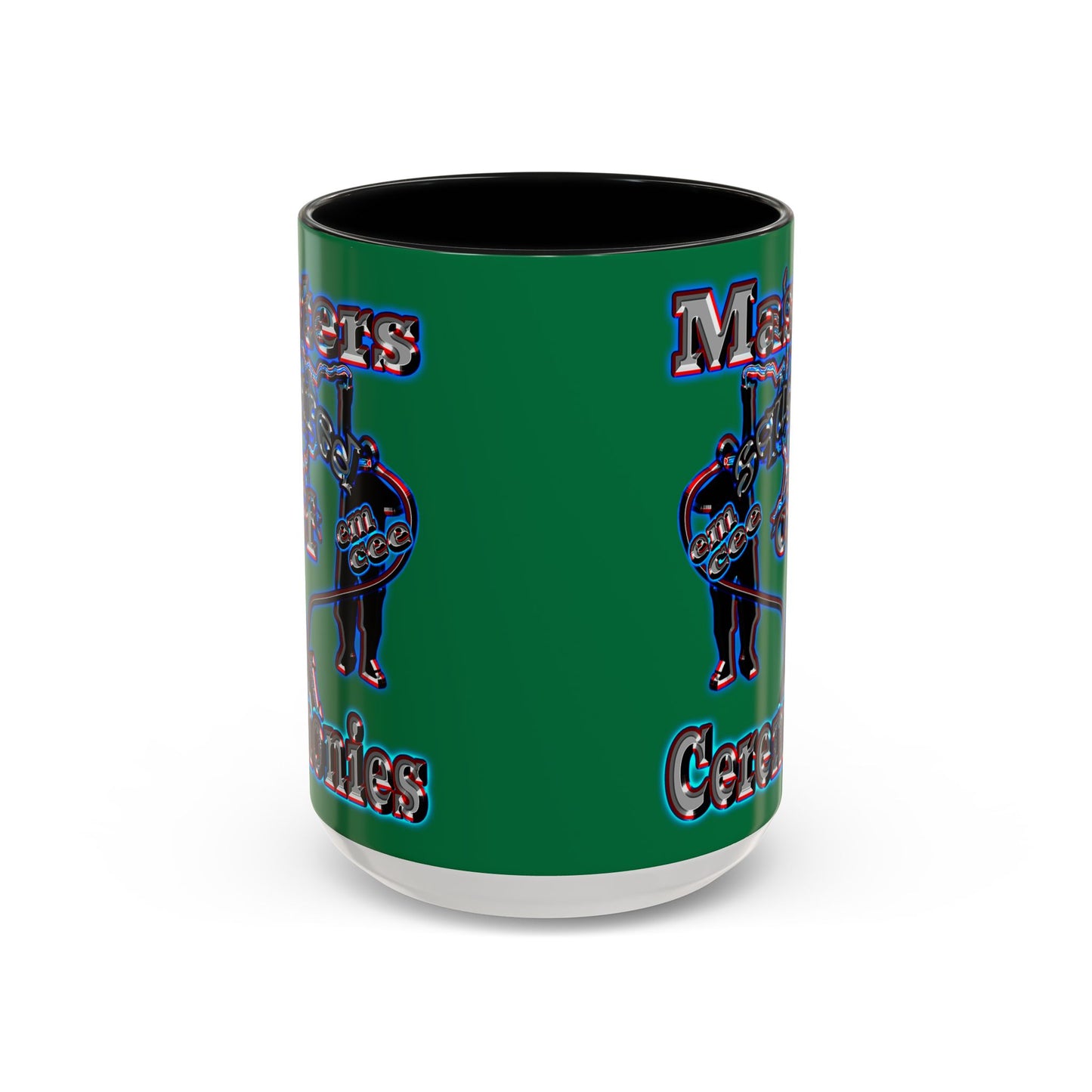 em cee squared - Accent Mug (dark green)