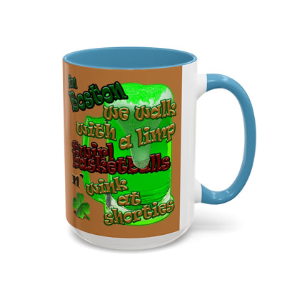celtics logo - Accent Mug (light brown)