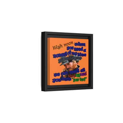 high noon - framed canvas art (crusta)