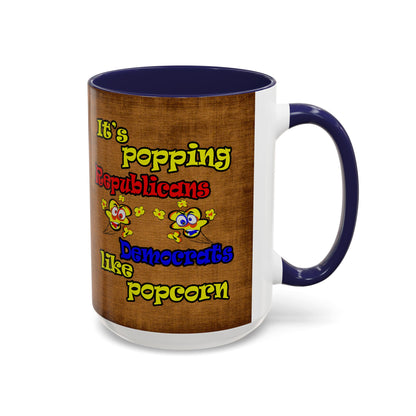 popping like popcorn - Accent Mug (brown papyrus)