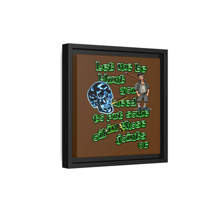 og - framed canvas art (brown)