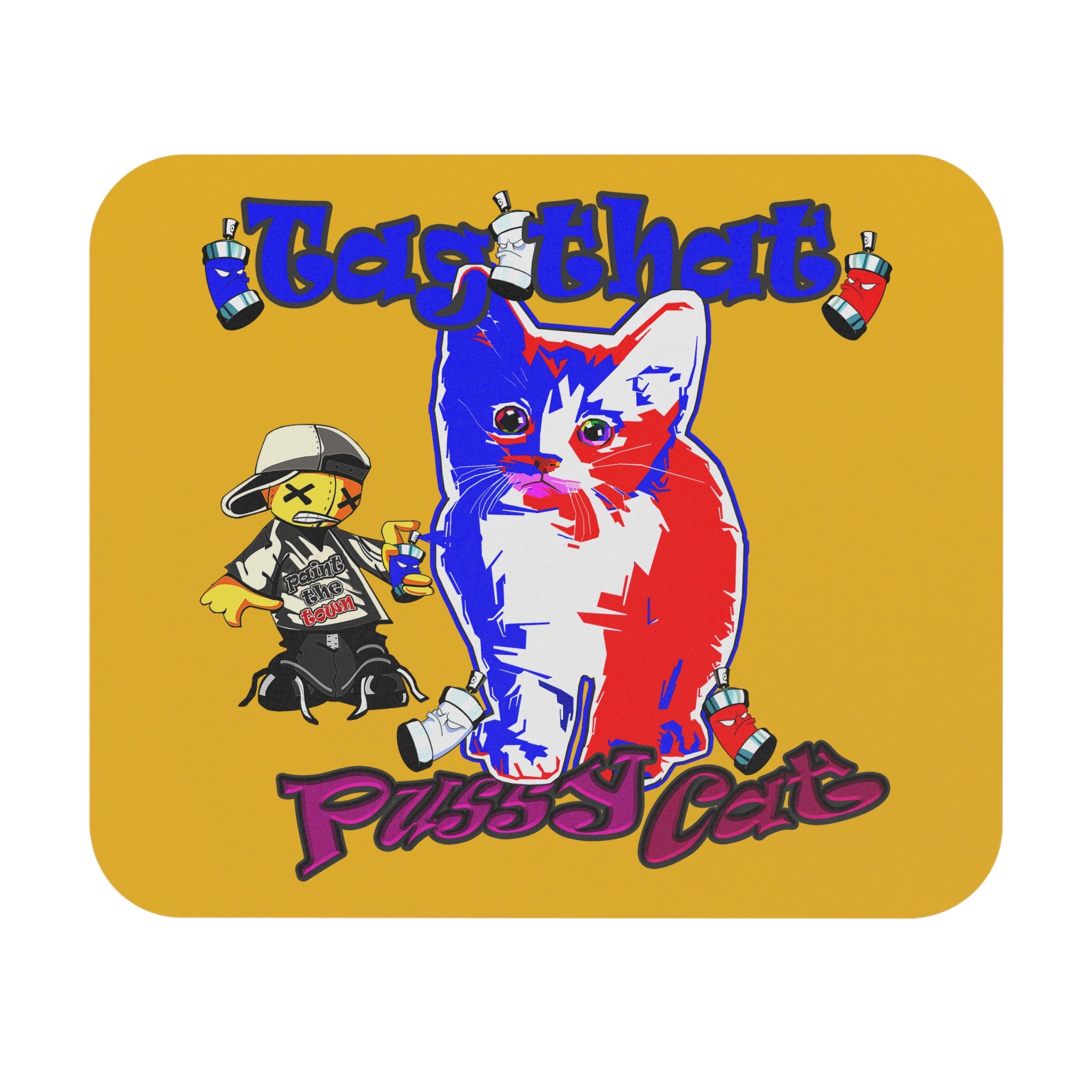 tag that - Mouse Pad (Rectangle) (yellow)