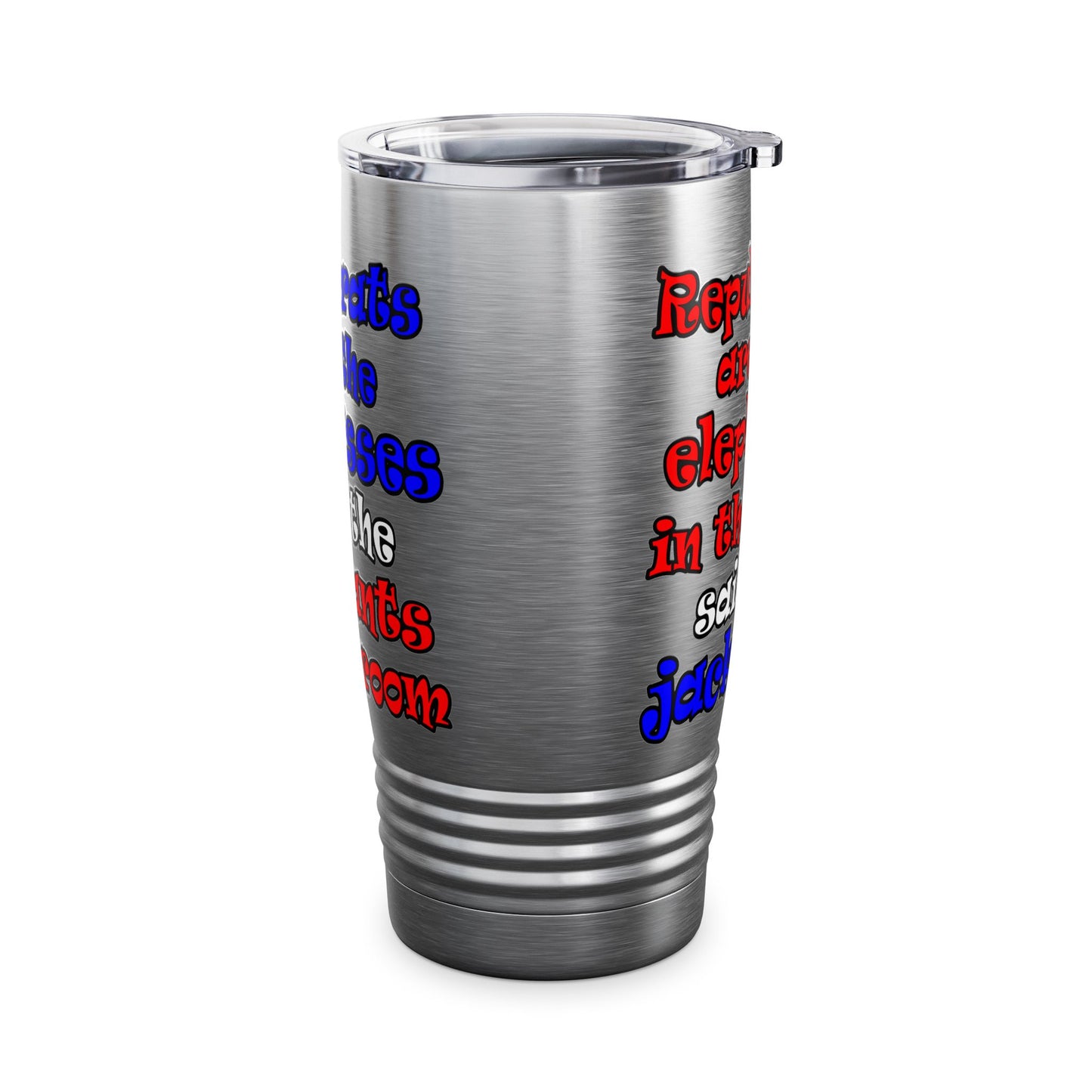 donkeys and elephants - Ringneck Tumbler, 20oz