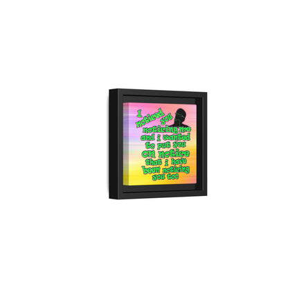 noticed you noticing - framed canvas art (color blur)