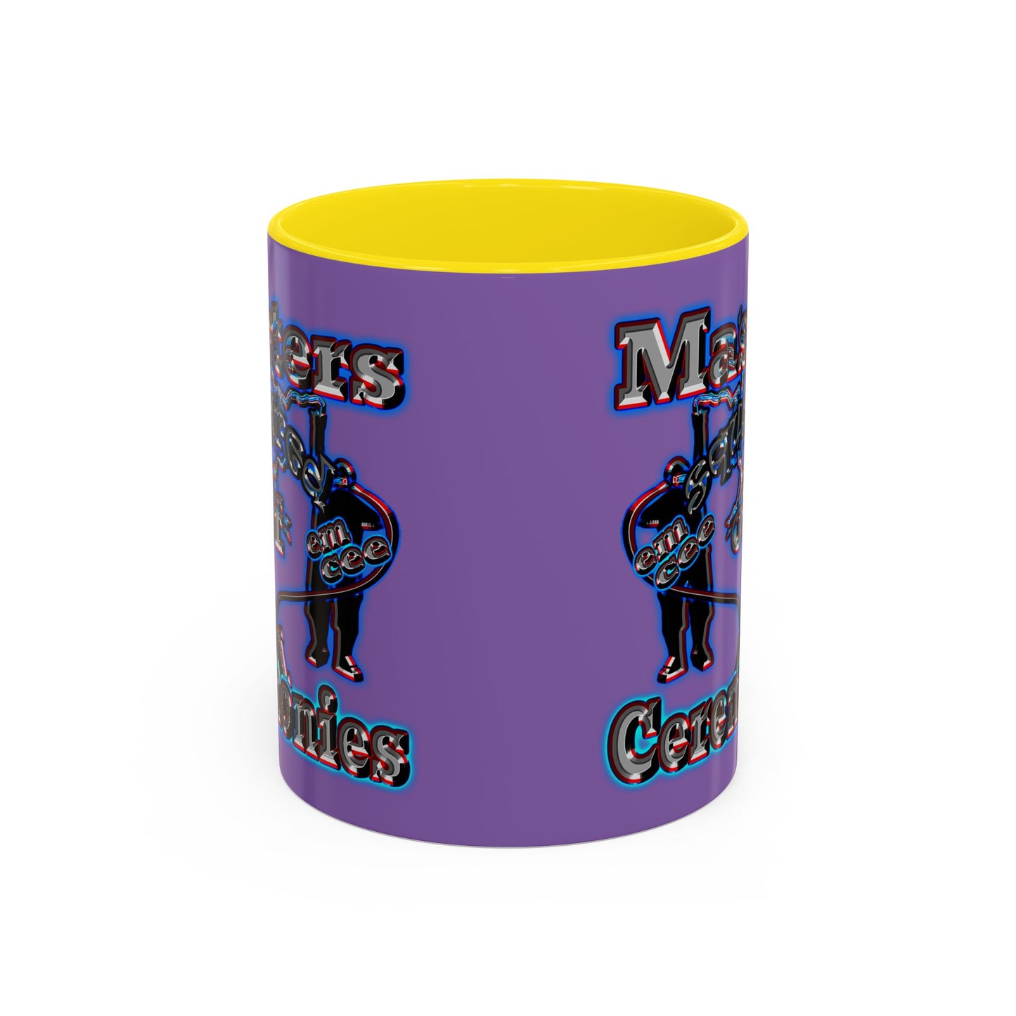 em cee squared - Accent Mug (light purple)