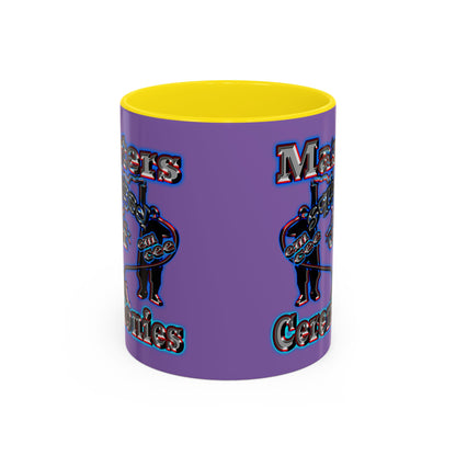 em cee squared - Accent Mug (light purple)