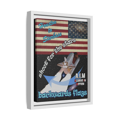 shoot for the stars - framed canvas art