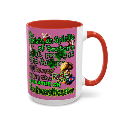 christmas spirits of boston - Accent Mug (light pink)