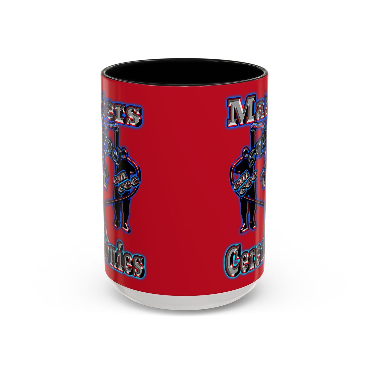 em cee squared - Accent Mug (dark red)
