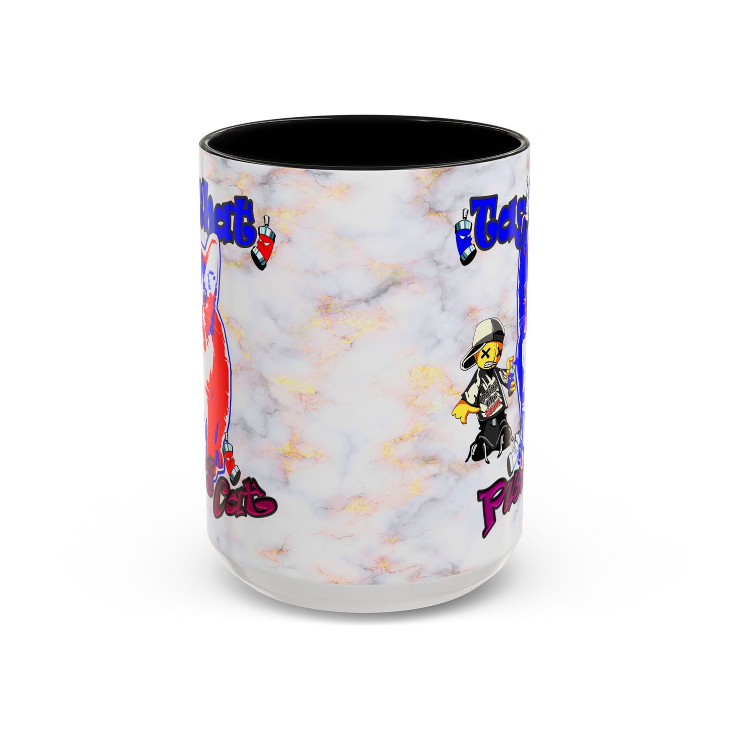 tag that - Accent Mug (white marble)