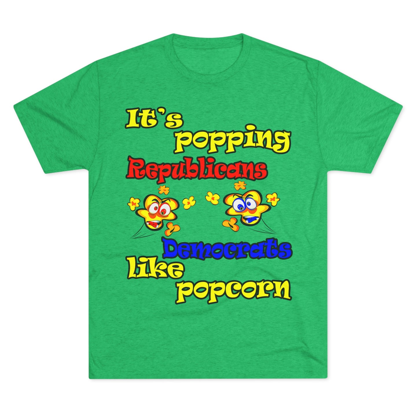 popping like popcorn - Unisex Tri-Blend Crew Tee