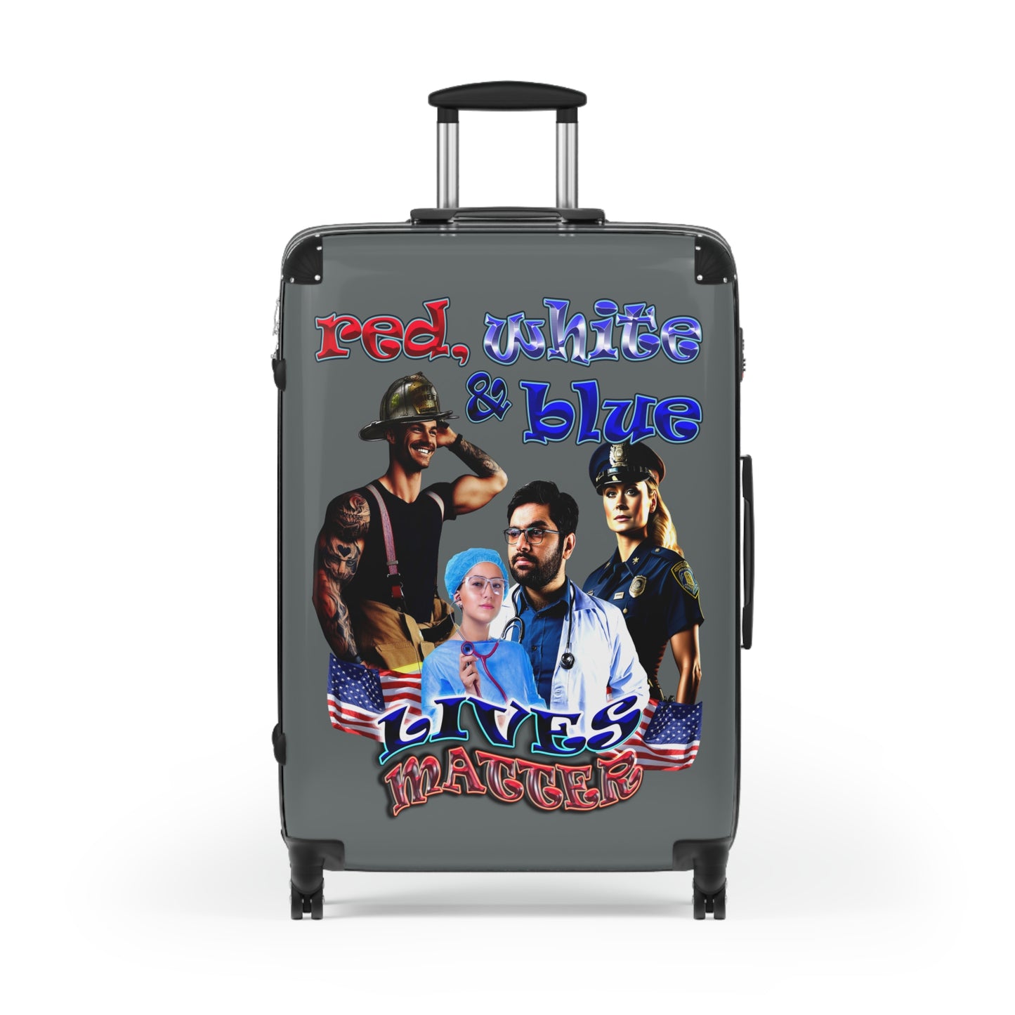 rw&b lives matter - Suitcase (dark grey)