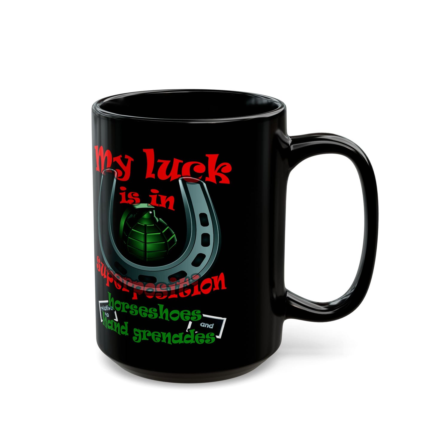 my luck - Black Mug (black)