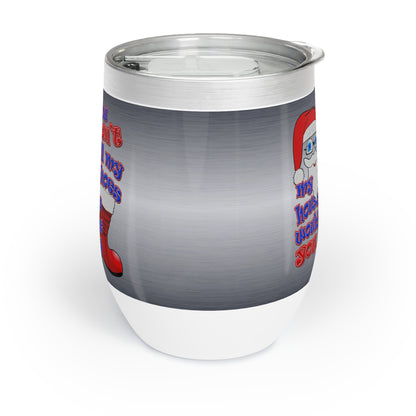 santa's shoes - Chill Wine Tumbler (brushed nickel)